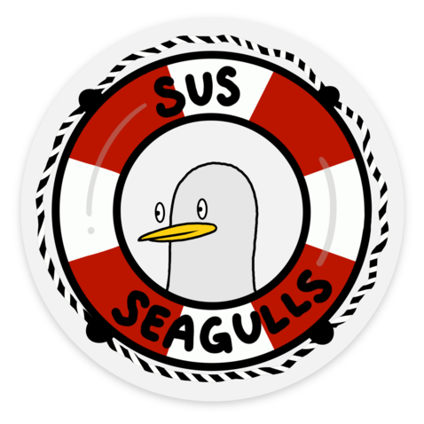 Sus Seagulls Sticker